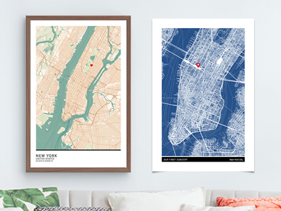 Personalised Wall Art: Prints, Maps & Posters